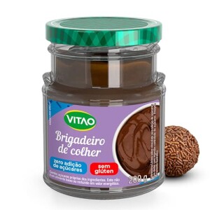 VITAO Brigadeiro De Colher Zero Açúcar 200g – Sem Glúten, Textura Cremosa com 49% de desconto