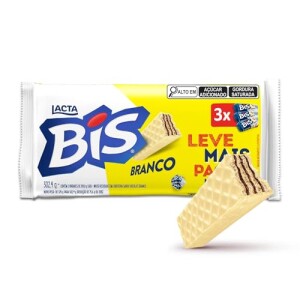 Lacta Bis Laka - Chocolate Branco Kit 3 Unidades 100,8g por R$ 13,66