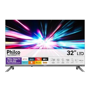 Smart TV 32" Philco Roku TV Dolby Áudio HDR10 P32CRB: de R$ 1.099,00 por R$ 843,05