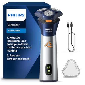 Philips Barbeador Elétrico Shaver Série 3000 Cabeças flexíveis 6D por R$ 279,83