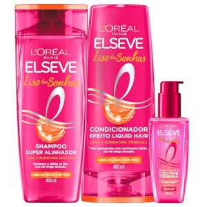 Kit Shampoo e Condicionador Sérum L'Oréal Elseve Liso dos Sonhos: de R$ 121,25 por R$ 77,90