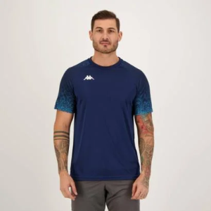 Camisa Kappa Johnson Marinho — 25% OFF