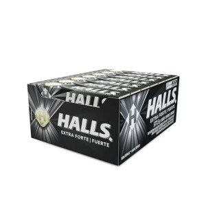Bala Halls Extra Forte - Caixa com 21 unidades de 27,5g em promoção na Amazon