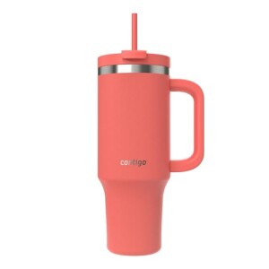 Copo Térmico Com Canudo Streeterville 1,18l - Coral — 64% OFF