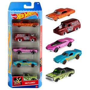Pacote 5 Carros Sortidos Hot Wheels Mattel com 46% de desconto