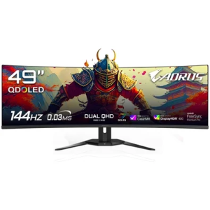 Monitor Gamer Gigabyte Aorus Qd-Oled 49", Dual Qhd, 144Hz, 0.03ms, FreeSync Premium Pro, Hdr 400,...