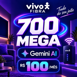 Economize R$ 750 com Vivo Fibra 700 Mega com Gemini Incluso + Até 1 ano Perplexity Pro!: de R$ 15...
