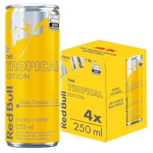 Red Bull Energético Tropical 250ml 4 latas — 29% OFF