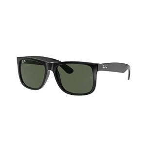 Óculos de Sol Ray-Ban Justin Unissex Preto Tamanho 57 — 50% OFF