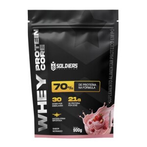 Achamos: Whey Core Protein Proteínas Pó 900g - Soldiers Nutrition (Morango) por R$ 70,84