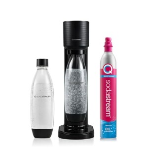 Máquina De Água Com Gás Gaia Preta Sodastream Com Cilindro — 47% OFF