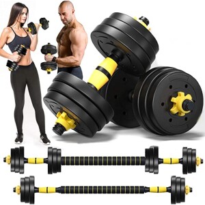 Kit Halteres Bonafit 20 Kg Musculação em promoção na Shopee