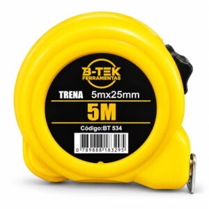Trena Métrica 5m B-TEK com Trava BT 534 — 51% OFF