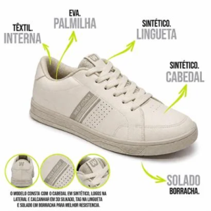 Tênis West Coast 269 Pacific Vanilla Unissex por R$ 86,39