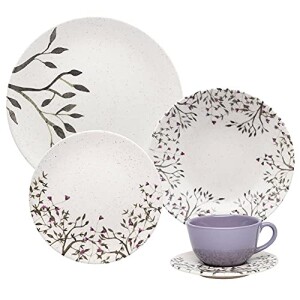 Oxford Aparelho De Jantar 20 Peças Unni Lilac: de R$ 309,89 por R$ 247,40