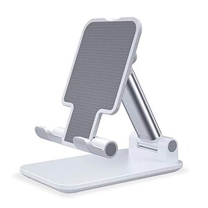 Suporte Ajustável para Celular e Tablet Branco por R$ 6,90