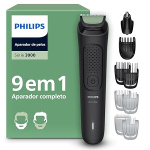 Philips Aparador e Barbeador Elétrico Série 3000 All-in-One 9 em 1: de R$ 249,90 por R$ 139,00