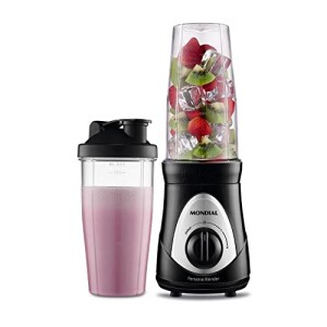 Achamos: Liquidificador Mondial Personal Blender 300w Preto 127v 78670-01 por R$ 135,45