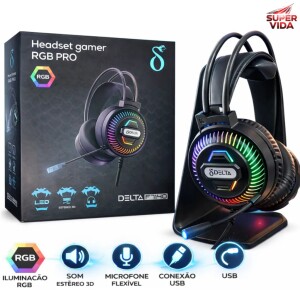 Achamos: Headset Gamer 7.1 Surround Rgb Delta-f7140 Com Microfone Para Pc E Console por R$ 54,78