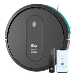 WAP Aspirador de Pó Robô ROBOT W400 3 em 1 Automático 300ml Compatível com Assistentes de Voz 30W...