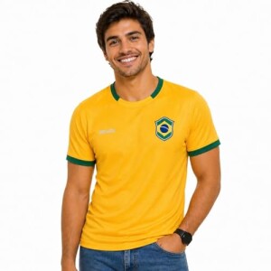 Camisa Brasil Ipe Masculina Tam G por R$ 45,50