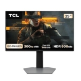 Monitor Gamer TCL 25 Qd Mini LED Full Hd 300Hz por R$ 1.075,00