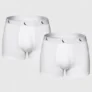 Achamos: Kit Cuecas Boxer Reserva Masculino Red Bird Branco Liso M por R$ 169,00