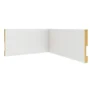 Kit 10 Rodapé 5cm Laminado Resistente Sala 18 Metro Mdf Liso em promoção na Mercado Livre