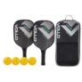 Kit Pickleball Lazer 2 Raquetes 4 Bolas e Bolsa Vollo por R$ 89,90