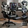 Cadeira Gamer Profissional Escritório Ergonômica Reclinável Confortável Com Rodinha E Apoio Para …