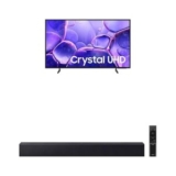 Samsung Combo Smart TV 55″ Crystal UHD 4K U8600F + Soundbar HW-B400F em promoção na Amazon