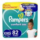 Fralda Pampers Confort Sec Tamanho XXG 82 Unidades: de R$ 149,90 por R$ 104,49