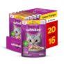 Ração Úmida Whiskas Sachê Frango Gatos Adultos 20un por R$ 33,00