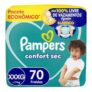 Fralda Pampers Confort Sec XXXG com 70 com 19% de desconto