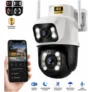 Câmera de Segurança Wi-Fi iCSee/Yoosee A28B 4K Dupla Lente Visão Noturna Colorida Full Hd Externa…