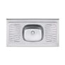 Pia de Apoio Tramontina New Raggi 40 em Aço Inox 105×52 cm por R$ 126,25