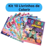 Kit 10 Livrinhos para colorir em promoção na Shopee