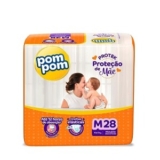 Fralda Pom Pom Protek Proteção de Mãe M 28 Unidades por R$ 20,68