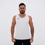 Regata Kappa Basic Branca em promoção na Futfanatics
