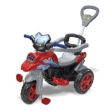 Maral Triciclo Moto Trail Infantil 2 em 1 – Passeio e Pedal, Suporta até 30 kg, Cinto de Seguranç…