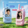 Walkie Talkies de Vídeo para Crianças Pacote com 2 Intercomunicador Recarregável Walkie-talkie Fo…