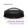 Caixa de Som Aiwa Boombox Plus AWS-BBS-01-B Bluetooth Amplificada 200W USB – Bivolt em promoção n…