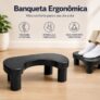 Apoio De Pes Escritorio Home Office Banquinho Anatomico Conforto Ergonomico Antiderrapante em pro…