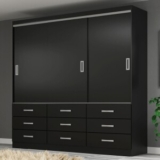 Guarda-Roupa Casal Honduras 3 Portas 9 Gavetas – Pnr Móveis — 26% OFF