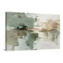 Achamos: Quadro Canvas Abstrato Moderno Verde Bege 75x50cm por R$ 358,00
