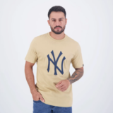 Camiseta New Era MLB New York Yankees Essentials Duo Bege P — 72% OFF