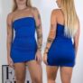 Vestido Tubinho Tomara Que Caia Curto Feminino Moda Gringa Modelador — 43% OFF