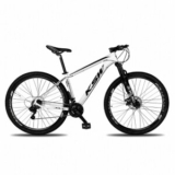 BICICLETA ARO 29 KSW XLT 21 MARCHAS SHIMANO FREIOS A DISCO QUADRO 17 BRANCA com 61% de desconto