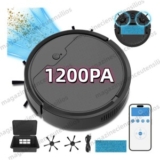 Robo Aspirador Robo Limpeza Inteligente De Pó 3 Em 1 BrancoPreto 127220v — 85% OFF