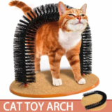 Brinquedo de gato arco auto groome massagem: de R$ 216,64 por R$ 90,31